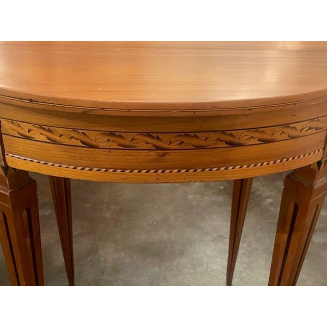 19th C. Italian Inlaid Walnut Side Table For Sale - Image 4 of 9