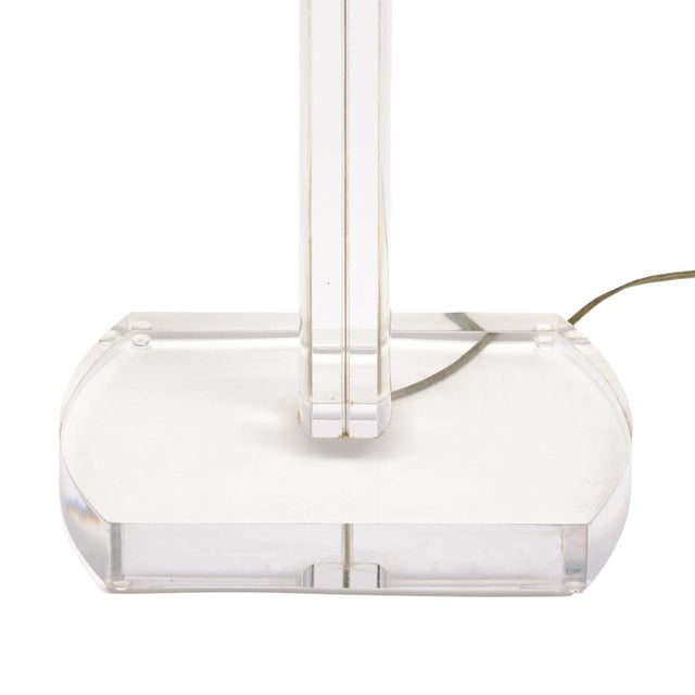 Vintage French Lucite Floor Lamp, Modern Style 1980s For Sale In Austin - Image 6 of 9