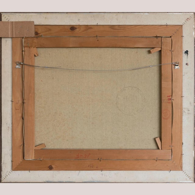 Plaça Reial (Royal Square), Barcelona, Oil on Canvas, 1950s For Sale - Image 8 of 10