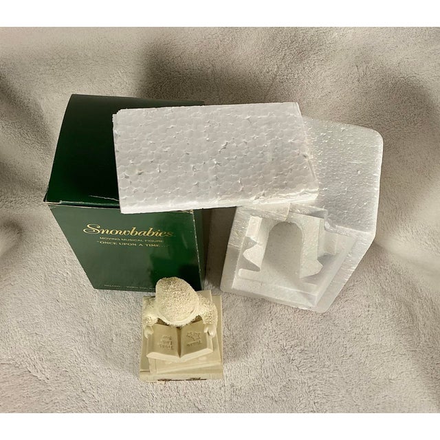 Vintage Dept 56 Snowbabies "Once Upon a Time" Musical Figurine Boxed 1996 Retired For Sale - Image 12 of 12
