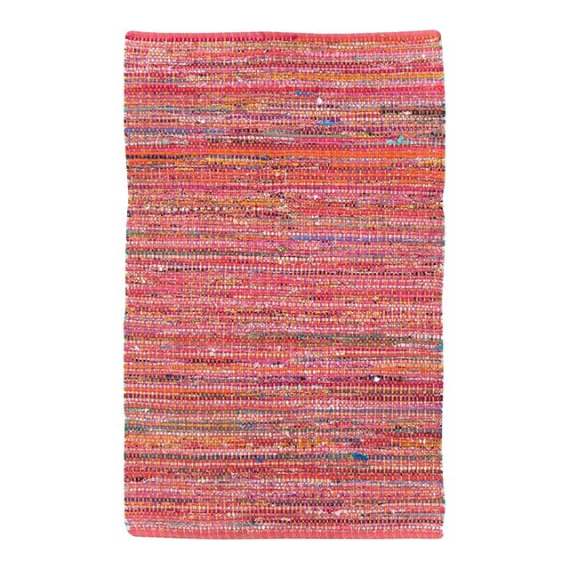 Galerie Shabab Collection Mid-20th Century Handmade American Rag Rug For Sale
