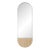 Russo Travertine Tall Oval Mirror For Sale
