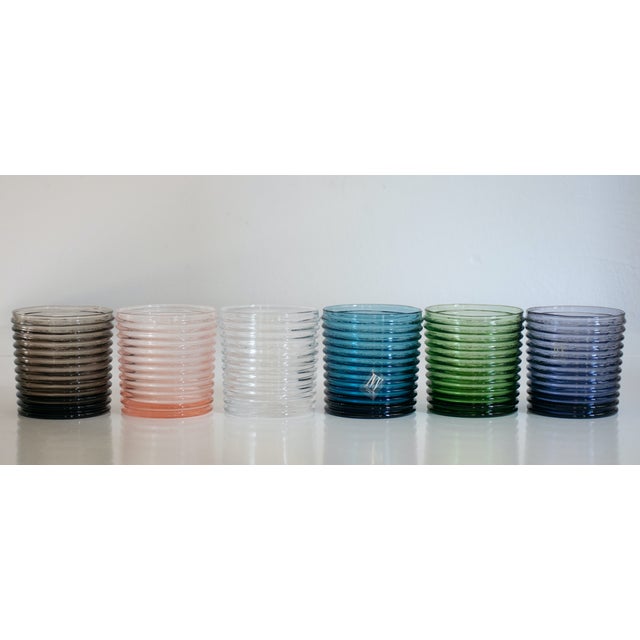 Vintage Italian Murano Glasses by Mariana Iskra for Ribes, Set of 6 For Sale - Image 3 of 18