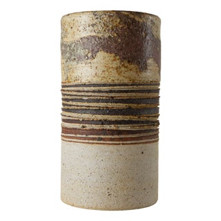 Mid-Century Modern Stoneware Vase by Tue Poulsen, Denmark, 1960s For Sale