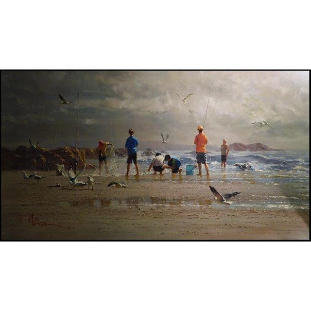 "Team Attack" Original Limited Edition Giclee Embellished on canvas by Robert Hagan Hand signed by the artist Art Size:...