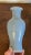 Antique 19th century Chinese monochrome porcelain baluster shape vase in light blue clair de lune glaze. With subtle...