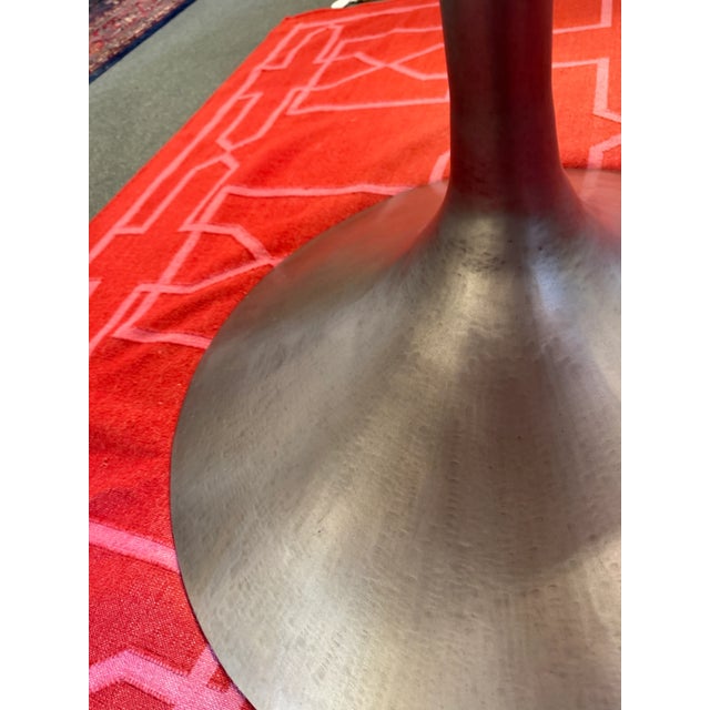 2020s Restoration Hardware Aero Italian Carrara Marble Pedestal Dining Table For Sale - Image 5 of 12