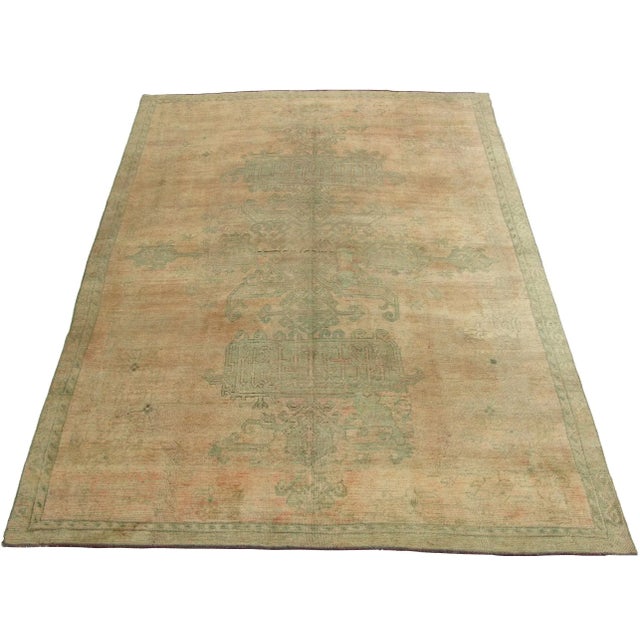 19th Century 19th Century Tribal Turkish Rug 13'6" X 9'8" For Sale - Image 5 of 5