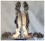 Metal Pair of Antique Art Nouveau Architectural Elements, Hand Crafted Scrolls With Grape Motif For Sale - Image 7 of 11