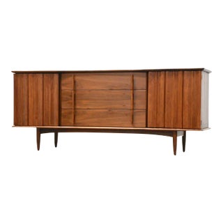 Refinished Walnut Dresser by United Furniture For Sale