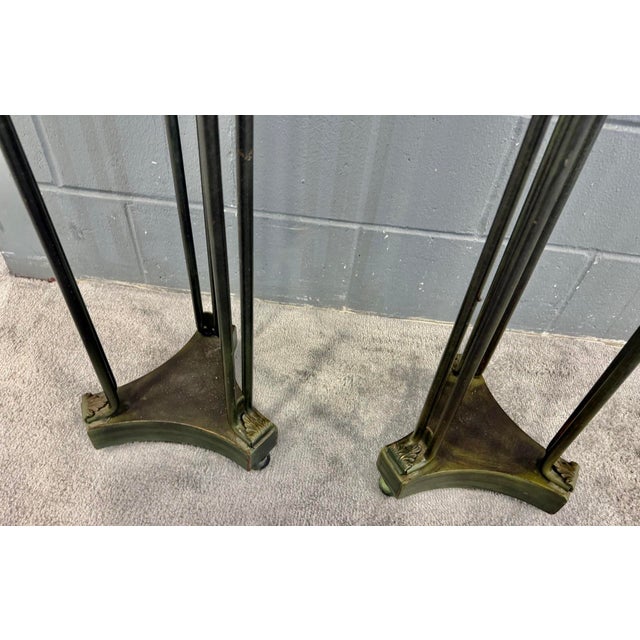 Artd Deco Modern Metal Fern Stands - A Pair of 2 For Sale - Image 13 of 13