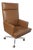 Vintage Swivel Leather Desk Chair Attributed to Mueller Furniture C. 1970's For Sale