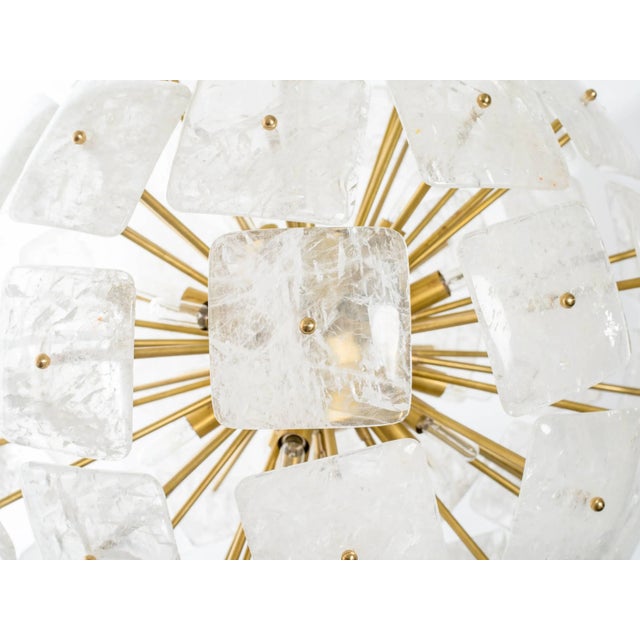 Large Sputnik Rock Crystal Chandelier "Nova", Limited Edition For Sale - Image 4 of 10