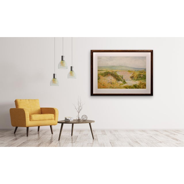 Charles Gregory, Summer's Day at Steyning Bowl, West Sussex, 1890s, Watercolor For Sale - Image 18 of 18