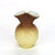 Arts & Crafts Antique Amber Satin Glass Double Vase With Diamond Quilt Pattern C1890 For Sale - Image 3 of 8
