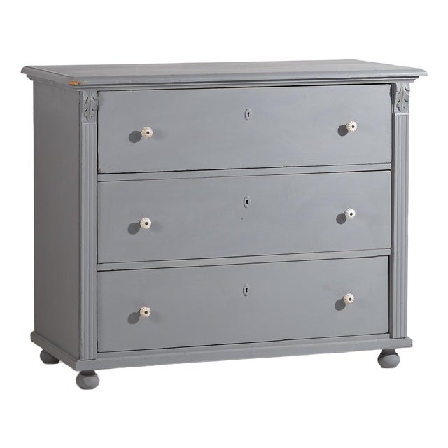 Gray Chest of Drawers, 1920s For Sale