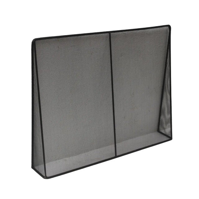 Black Custom Modern Metal Fireplace Screen by Jed Design For Sale - Image 8 of 8