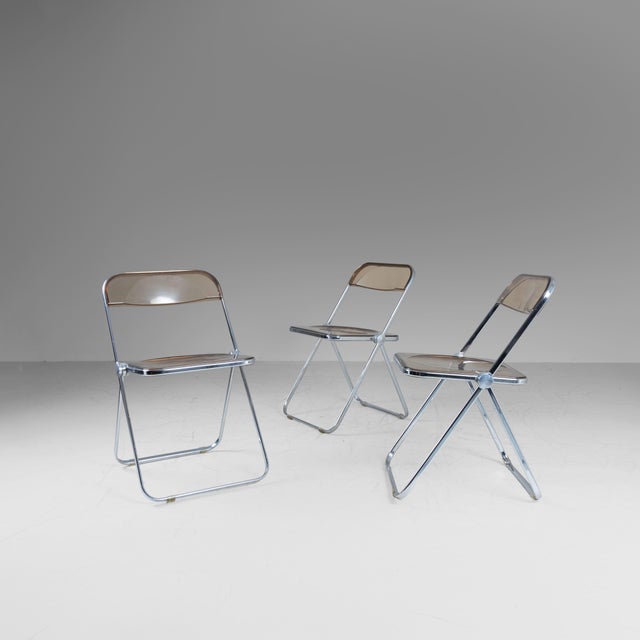 Plia Chairs by Giancarlo Piretti for Anonima Castelli, Italy, 1967, Set of 4 For Sale - Image 14 of 15