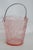 Early 20th Century Fostoria Versailles Pink Depression Glass Ice Bucket With Metal Handle 4503b For Sale In Miami - Image 6 of 16