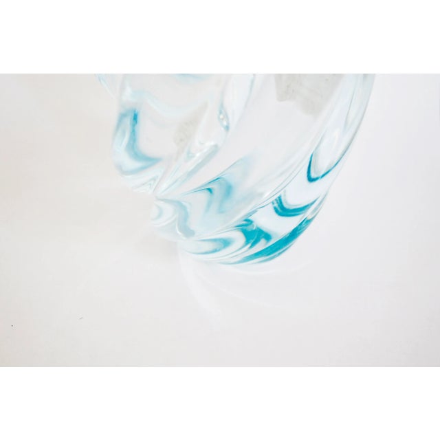 1940s Vintage Waterfall Vase by Edvin Öhrström for Orrefors, Sweden, 1940s For Sale - Image 5 of 7