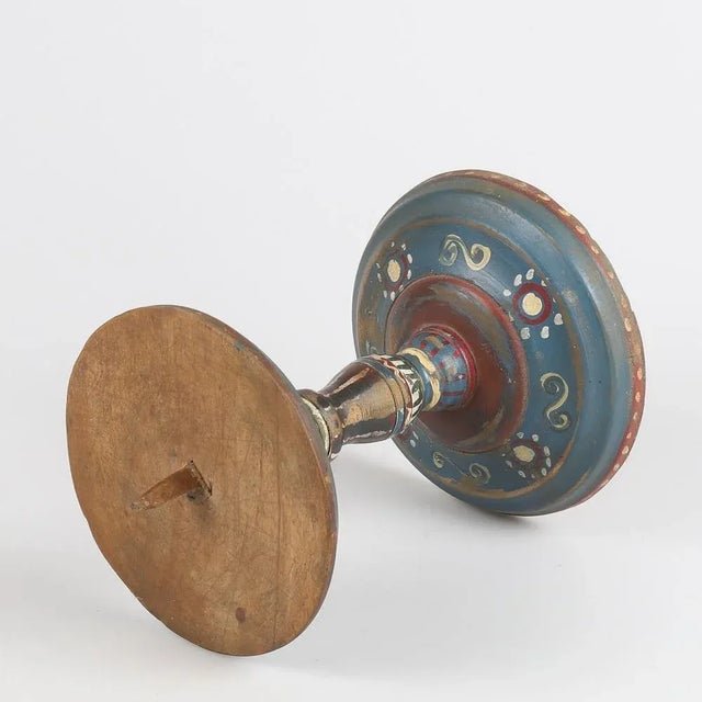 Rustic Candleholder, Hälsingland, Sweden, 1850s For Sale - Image 3 of 8