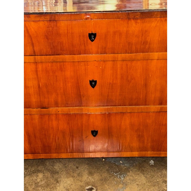 Biedermeier 19th C. German Biedermeier Mahogany Commode For Sale - Image 3 of 8