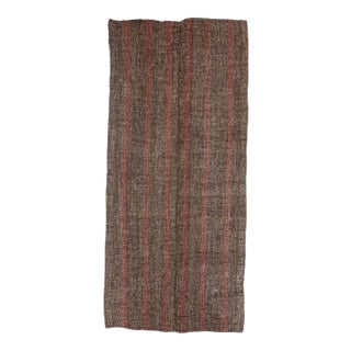 Red & Brown Vintage Kilim Rug For Sale