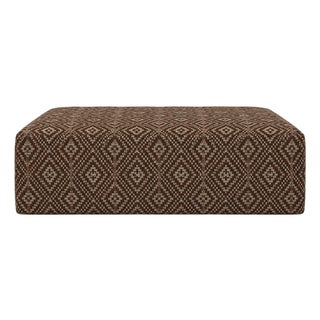 Fragments Identity Woven Diamond Cocktail Ottoman For Sale
