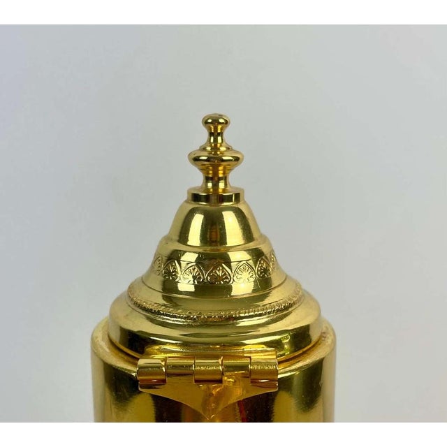 Art Deco Diamond Tip Crystal and Gilt Metal Jug, 1930s For Sale - Image 9 of 14