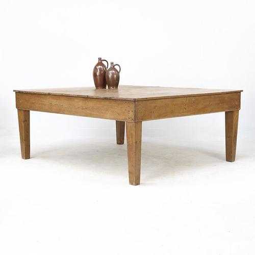 Large Countryhouse Pine Wood Worktable For Sale - Image 12 of 12