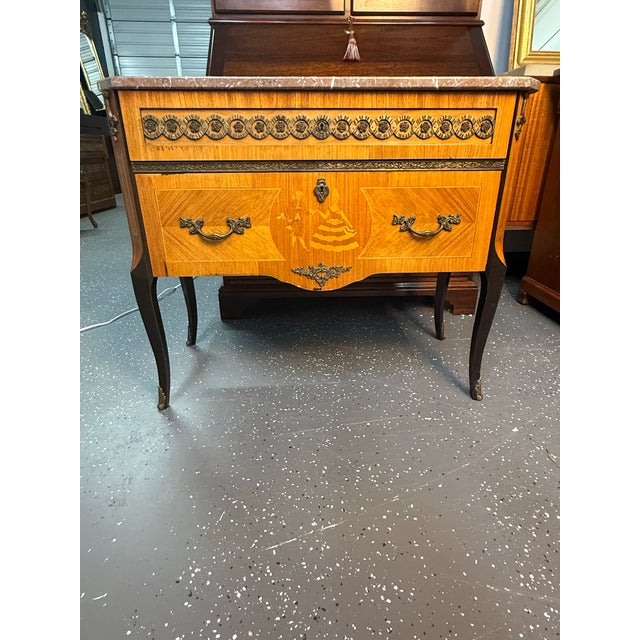 Early 20th Century Swedish Gustavian Louis XVI Style Marble Top Chest For Sale - Image 12 of 12