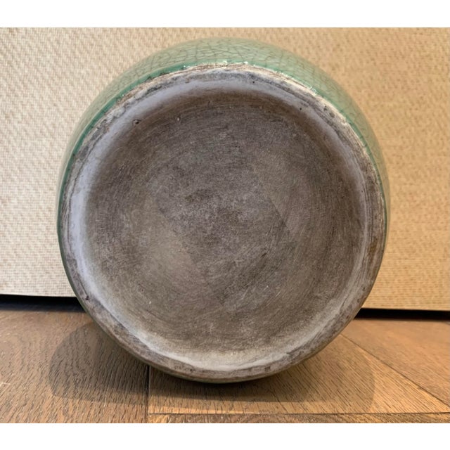 Mid 20th Century Vintage Crackle Ginger Jar For Sale - Image 5 of 7