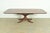 Baker Furniture Style Georgian Mahogany Pedestal Extension Dining Table, Newly Refinished For Sale - Image 14 of 14