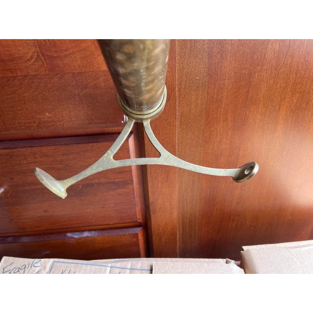 Vintage Brass Foot Rail For Sale - Image 9 of 10