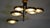 Six Disc Brass and Glass Ceiling Lamp from Stilnovo, Italy, 1950 For Sale - Image 6 of 14