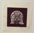 1970s James Francis Omohundro (1938-2016) tortoise or turtle serigraph on paper in maroon ink, pencil signed and numbered...