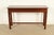 Chippendale Carved Banded Mahogany Console Table by Craftique For Sale - Image 14 of 16