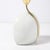 Mid-Century White Ceramic & Polished Brass Sculptural Table Lamps by Lumi Murano For Sale - Image 9 of 13