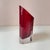 Red Vintage Crystal Red Heart Vase by Movado For Sale - Image 8 of 9