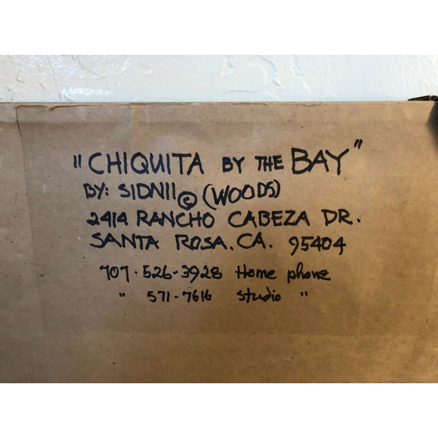 Wood "Chiquita By the Bay" Watercolor Post Impressionist Painting For Sale - Image 7 of 10