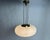 Max Ingrand 2356 Ceiling Light in Brass and Opaline Glass by Max Ingrand for Fontana Arte, Italy, 1960s For Sale - Image 4 of 9