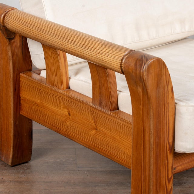 Pair of Large Rustic Pine Armchairs, Circa 1960 For Sale - Image 4 of 9