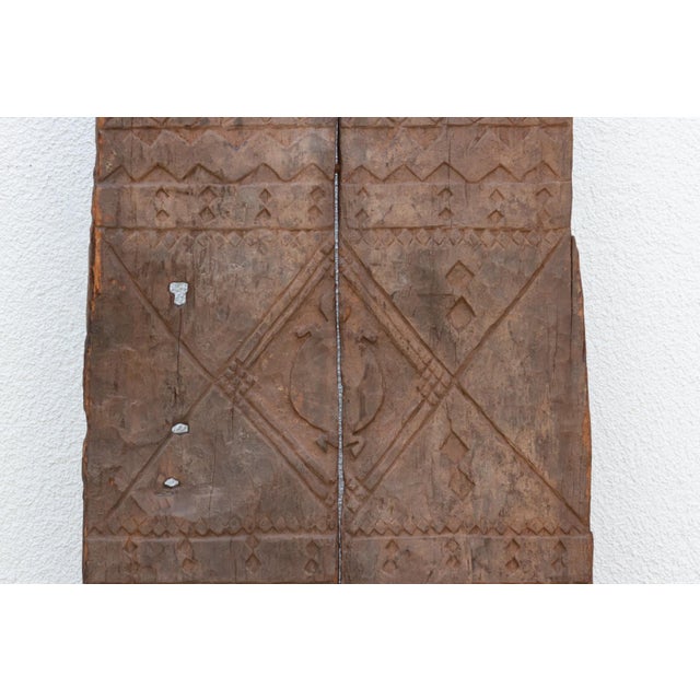 African Ancestral Lizard Guardian Antique African Door For Sale - Image 3 of 7
