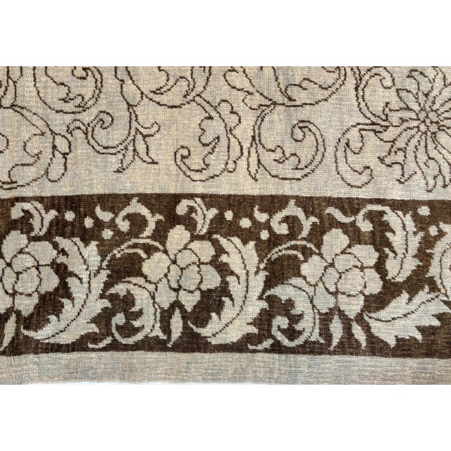 Persian Oushak Carpet , 10'6" X 14'5" For Sale - Image 3 of 5