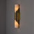 Pair of 1960s Neuhaus Leuchten Glass and Brass Sconces By Rolf Krueger Executed in brass-finish metal with tubular frosted...