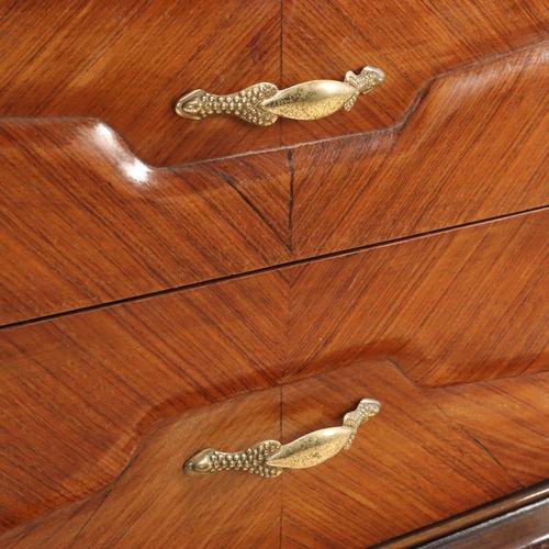 Brown Buffet with Mirror, 1950s For Sale - Image 8 of 12