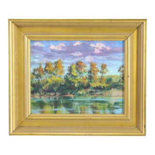 Scott Woolever (American) "Mid October" Original Oil on Canvas For Sale