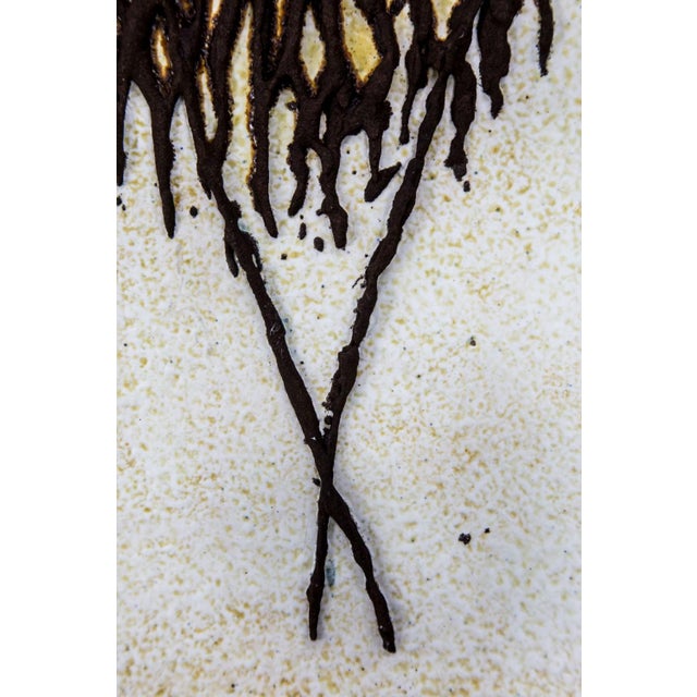 Mid-Century Modern Studio Ceramic Wall Plaque, 1970s For Sale - Image 6 of 9