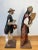 Mid 20th Century Pair of Vintage Mexican Folk Art Figures – Handcrafted Papier-Mâché & Textile Farmers For Sale - Image 5 of 12
