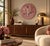 Striking 1980s vintage Expressionist abstract wall art featuring a dramatic heavy impasto composition in soft dusty pink,...